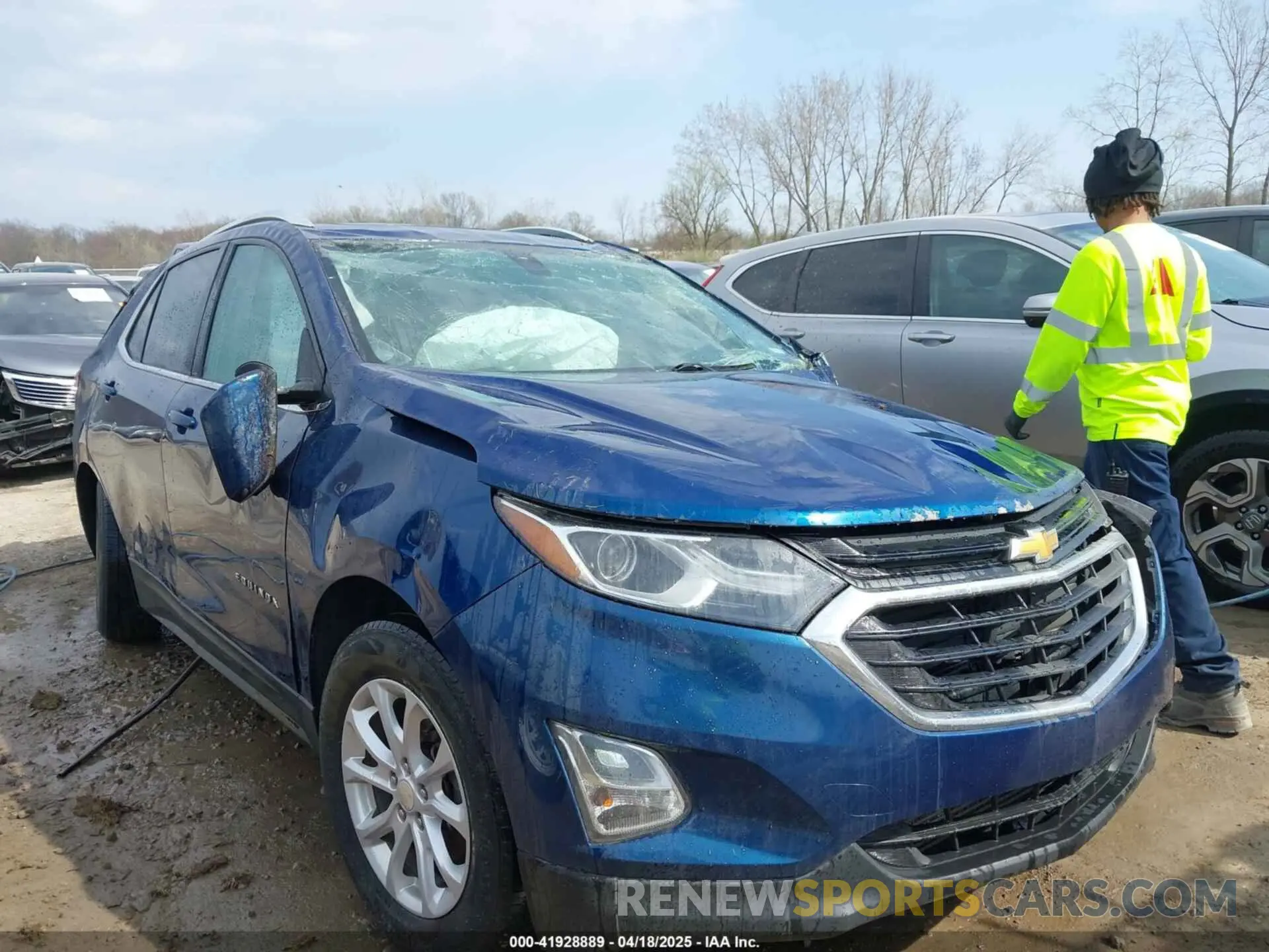 1 Photograph of a damaged car 3GNAXKEV7KL362369 CHEVROLET EQUINOX 2019