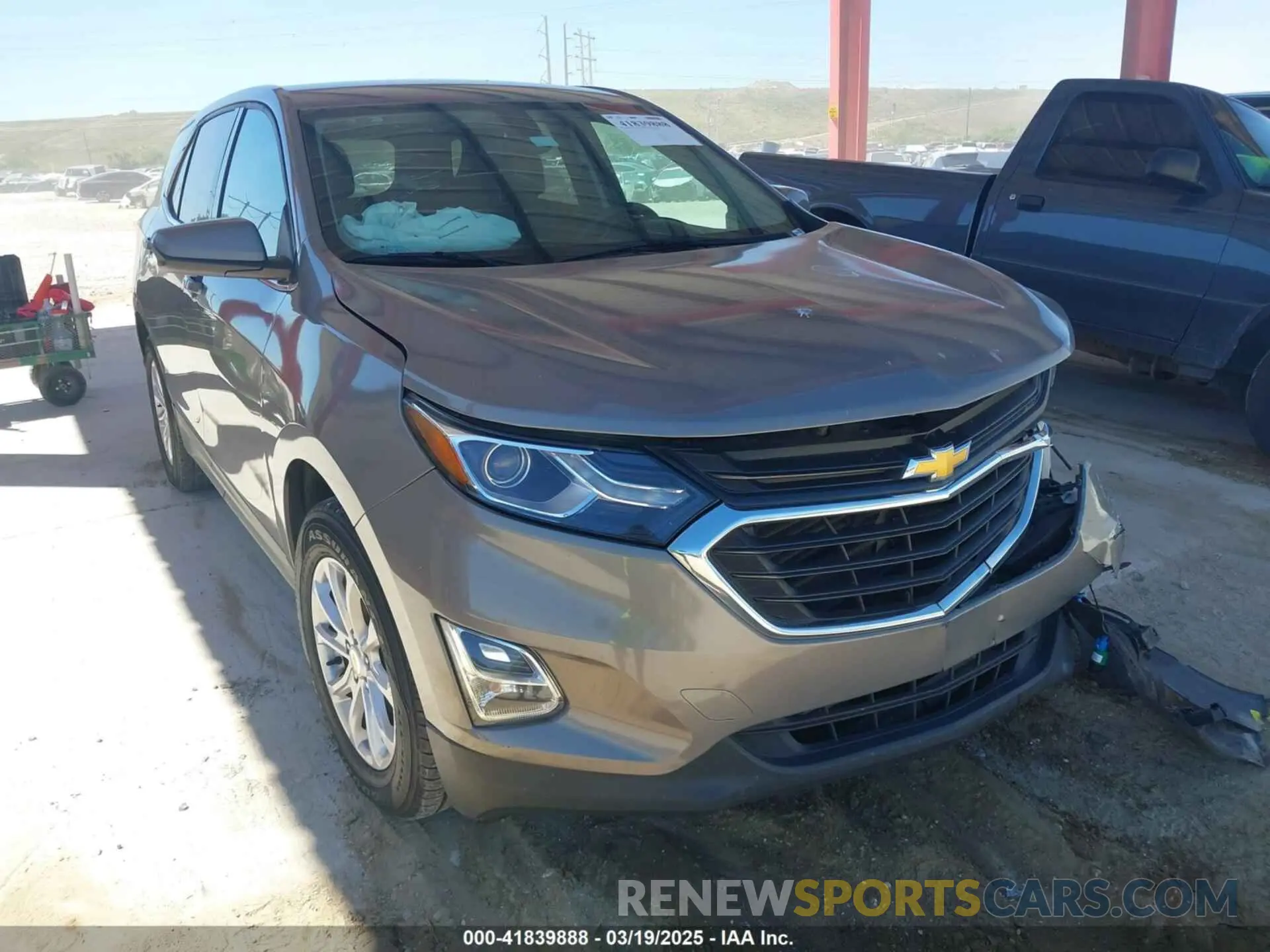 1 Photograph of a damaged car 3GNAXKEV7KS516553 CHEVROLET EQUINOX 2019