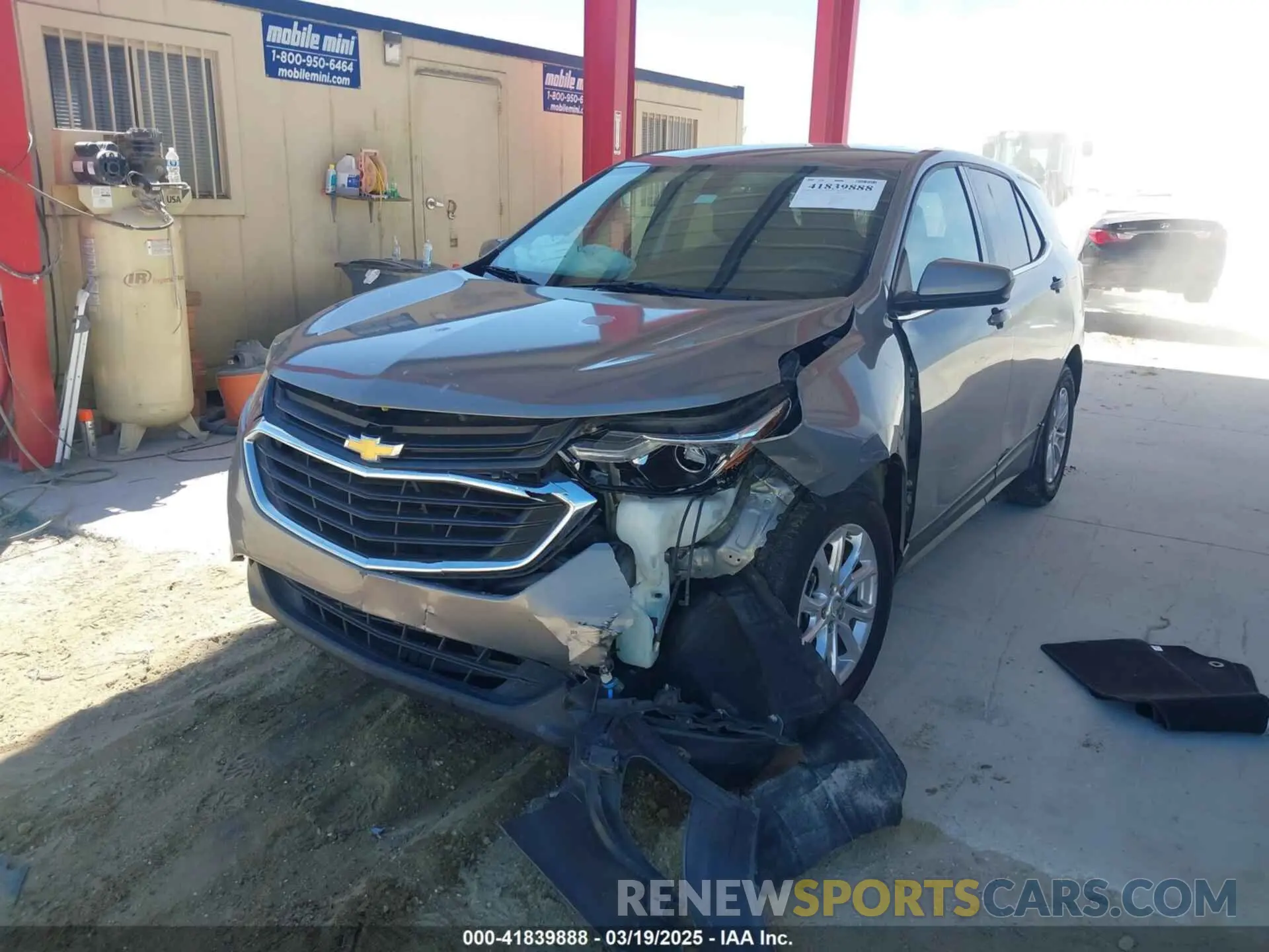 2 Photograph of a damaged car 3GNAXKEV7KS516553 CHEVROLET EQUINOX 2019
