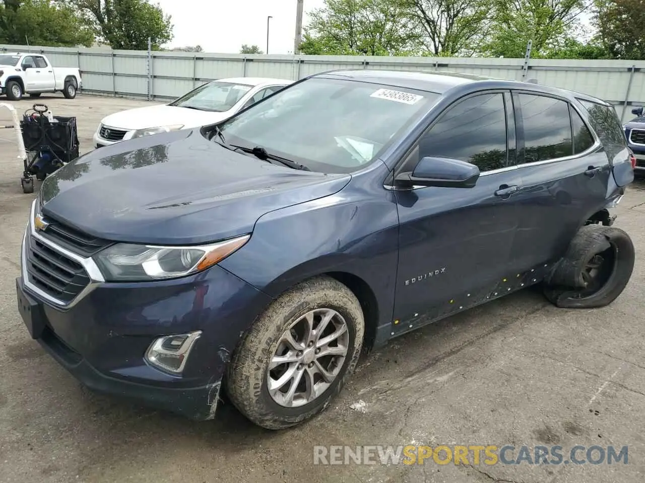 1 Photograph of a damaged car 3GNAXKEV7KS521526 CHEVROLET EQUINOX 2019