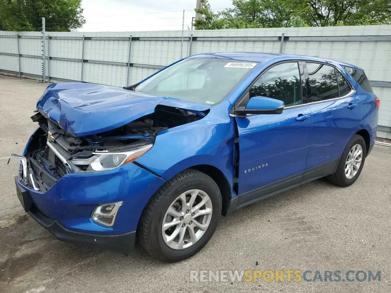 1 Photograph of a damaged car 3GNAXKEV7KS599126 CHEVROLET EQUINOX 2019