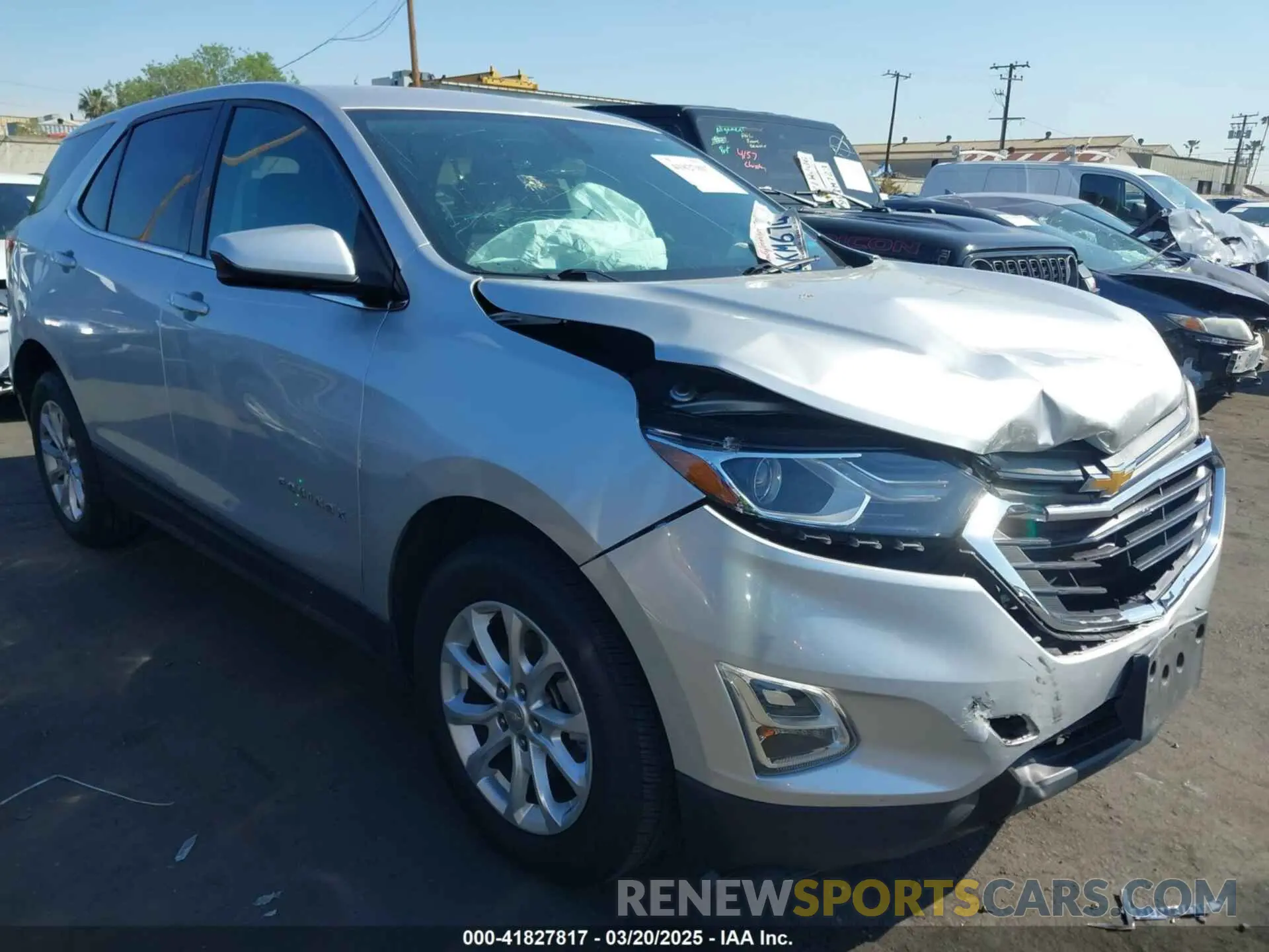 1 Photograph of a damaged car 3GNAXKEV7KS663049 CHEVROLET EQUINOX 2019