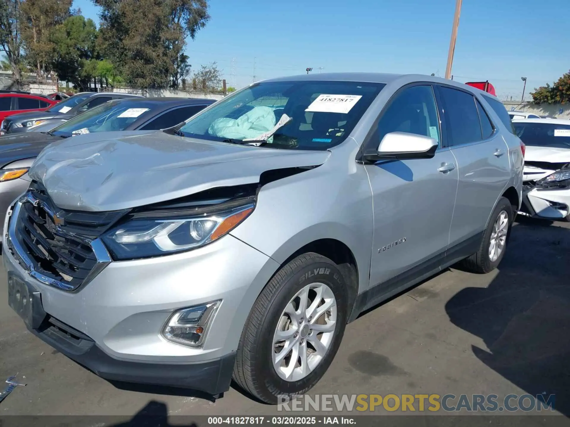 2 Photograph of a damaged car 3GNAXKEV7KS663049 CHEVROLET EQUINOX 2019