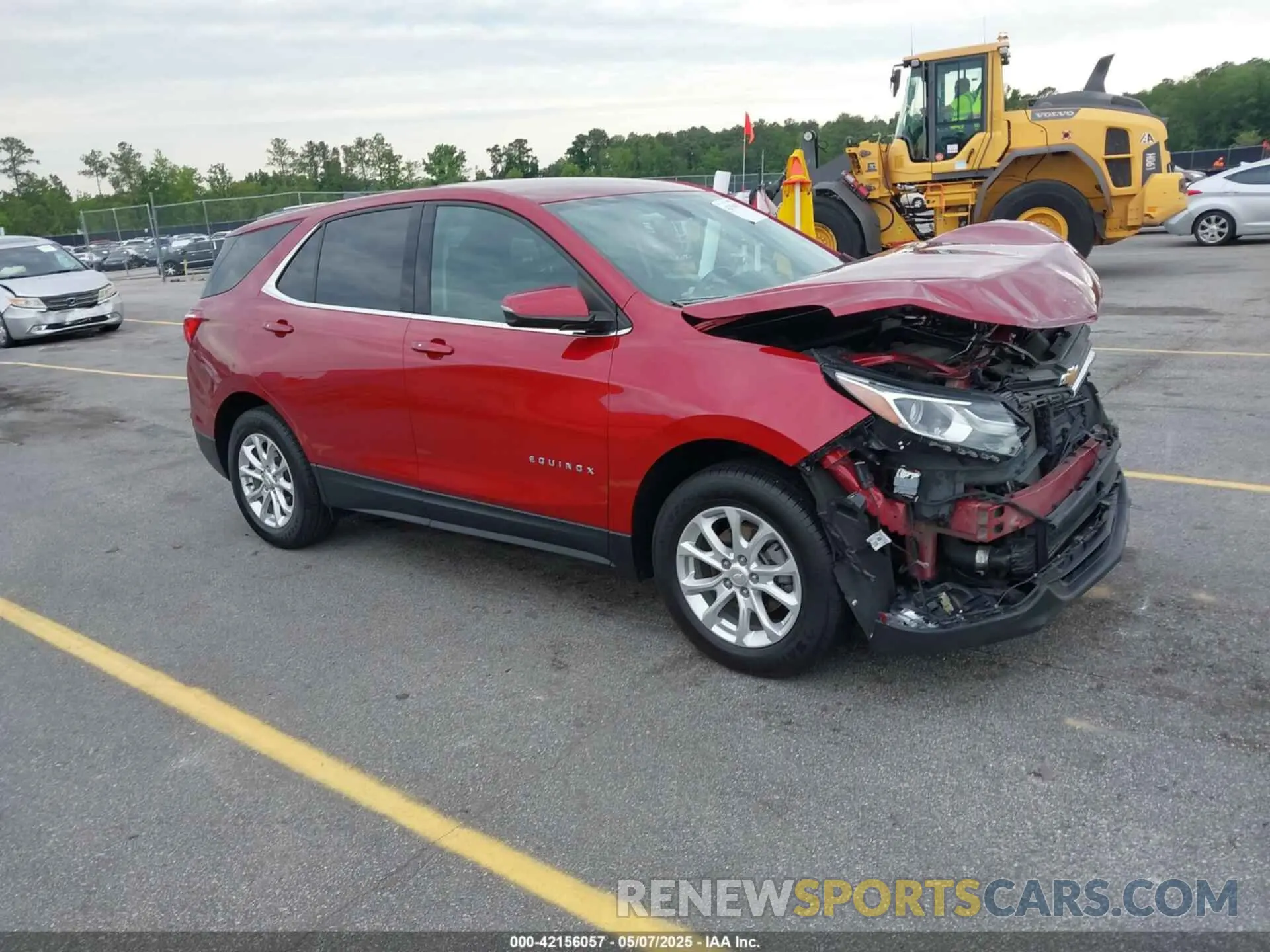 1 Photograph of a damaged car 3GNAXKEV8KS674187 CHEVROLET EQUINOX 2019