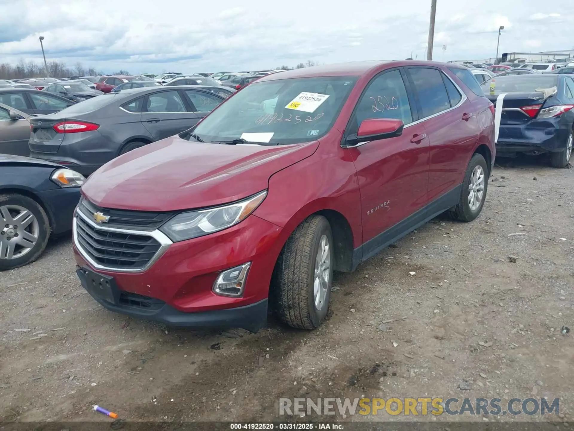 2 Photograph of a damaged car 3GNAXKEV9KL145180 CHEVROLET EQUINOX 2019
