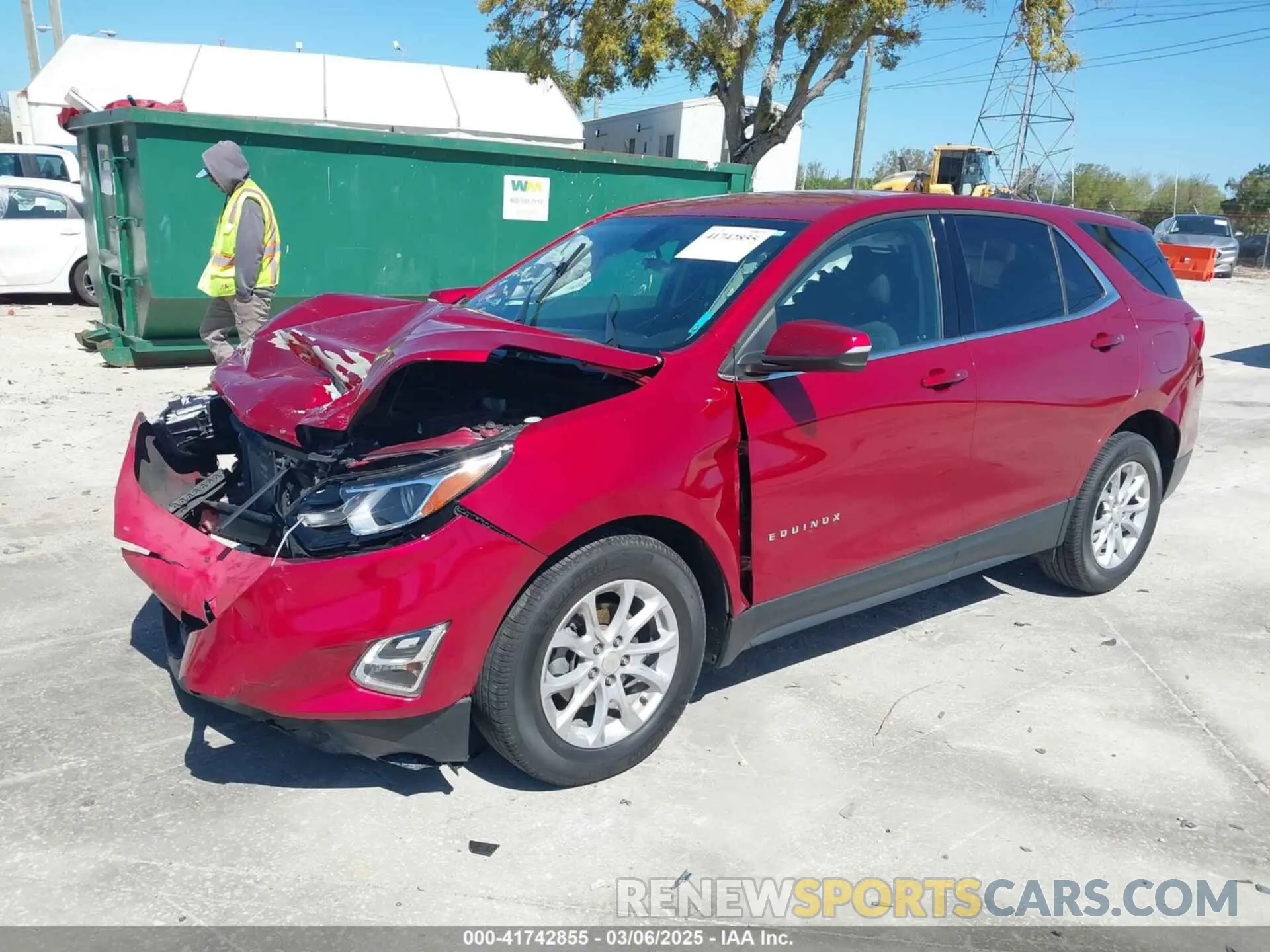 2 Photograph of a damaged car 3GNAXKEV9KS655471 CHEVROLET EQUINOX 2019