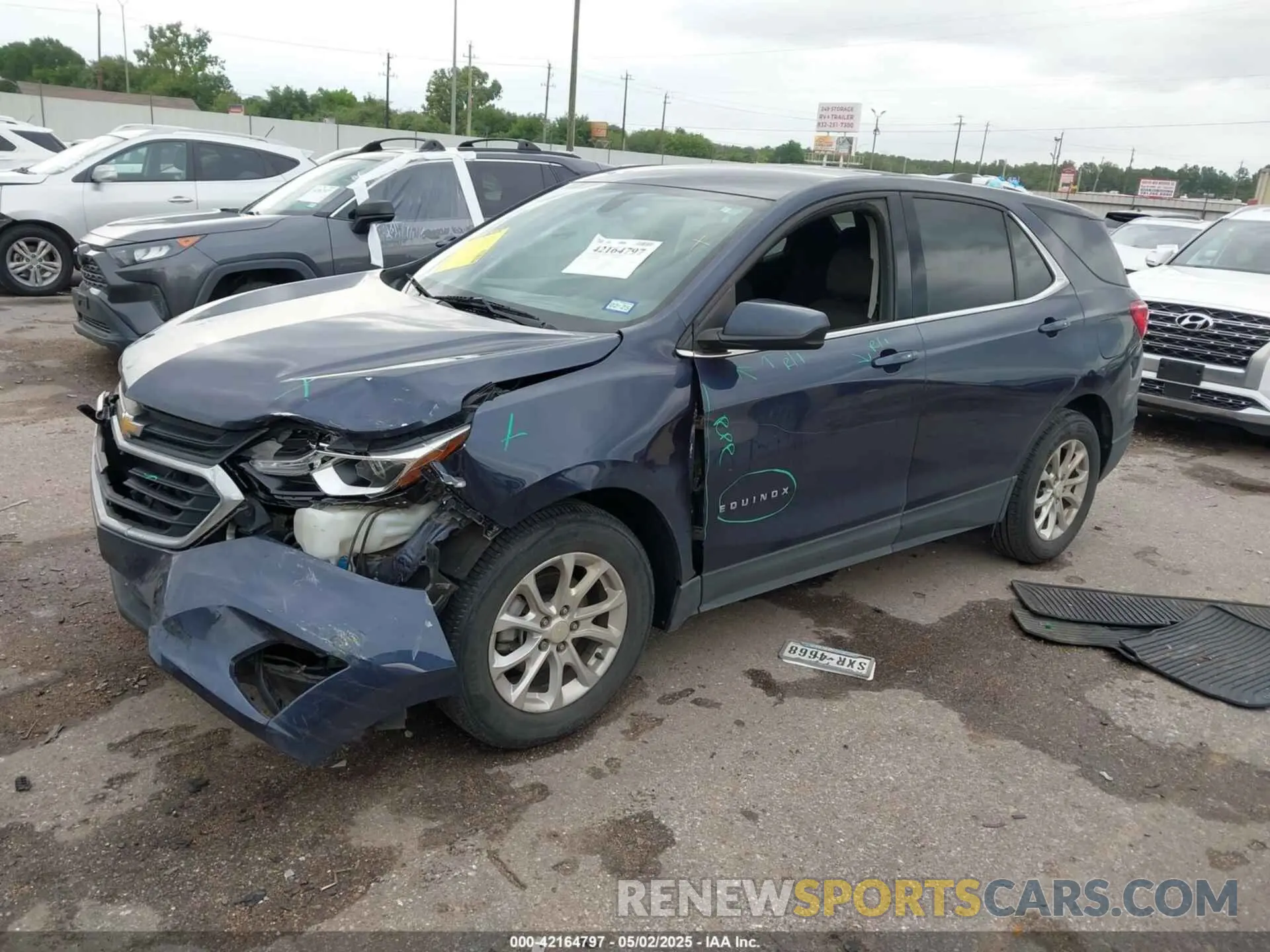 2 Photograph of a damaged car 3GNAXKEVXKL315854 CHEVROLET EQUINOX 2019