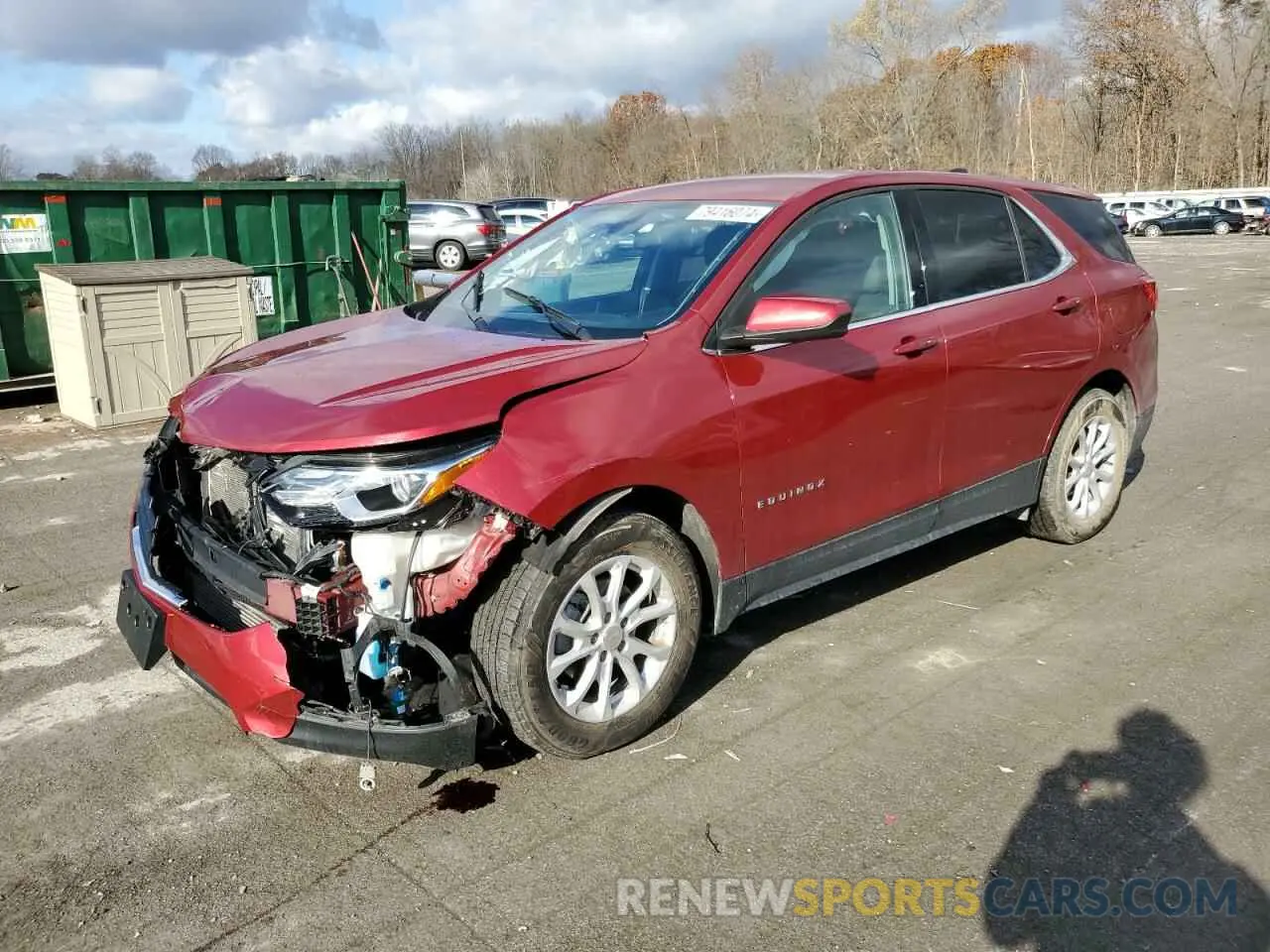 1 Photograph of a damaged car 3GNAXKEVXKS607395 CHEVROLET EQUINOX 2019