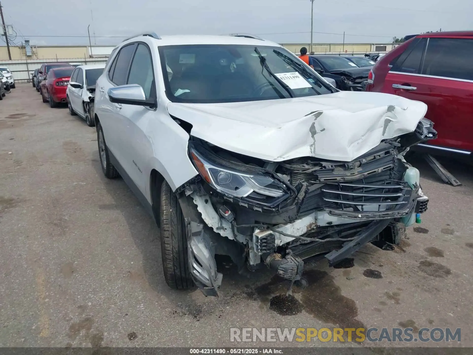 1 Photograph of a damaged car 3GNAXNEV0KS641105 CHEVROLET EQUINOX 2019