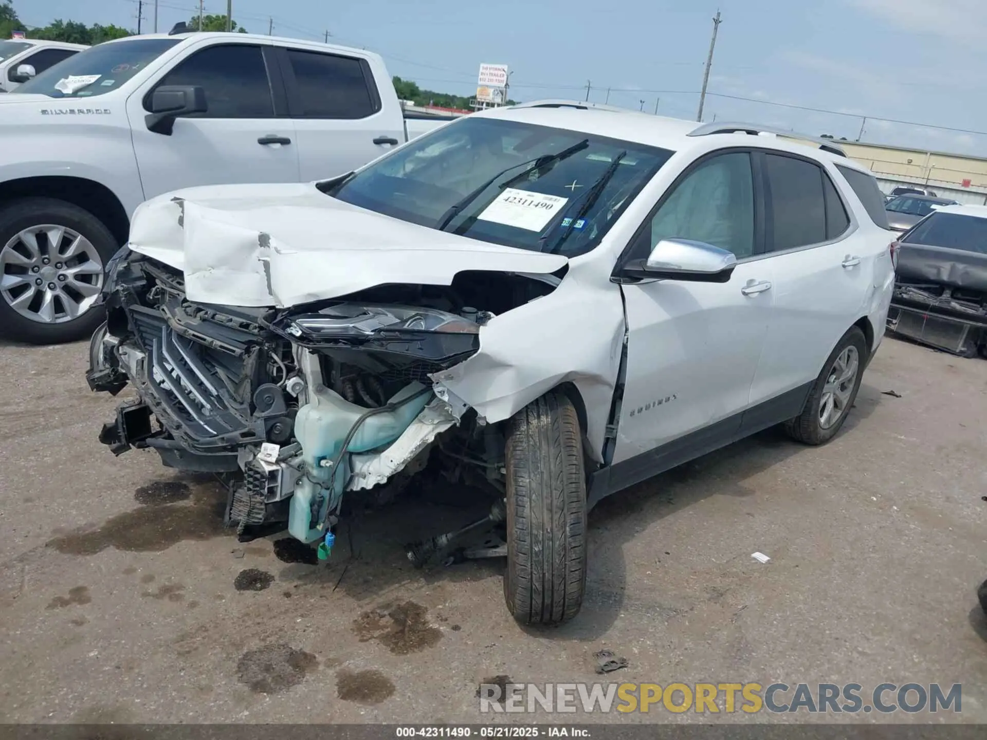2 Photograph of a damaged car 3GNAXNEV0KS641105 CHEVROLET EQUINOX 2019