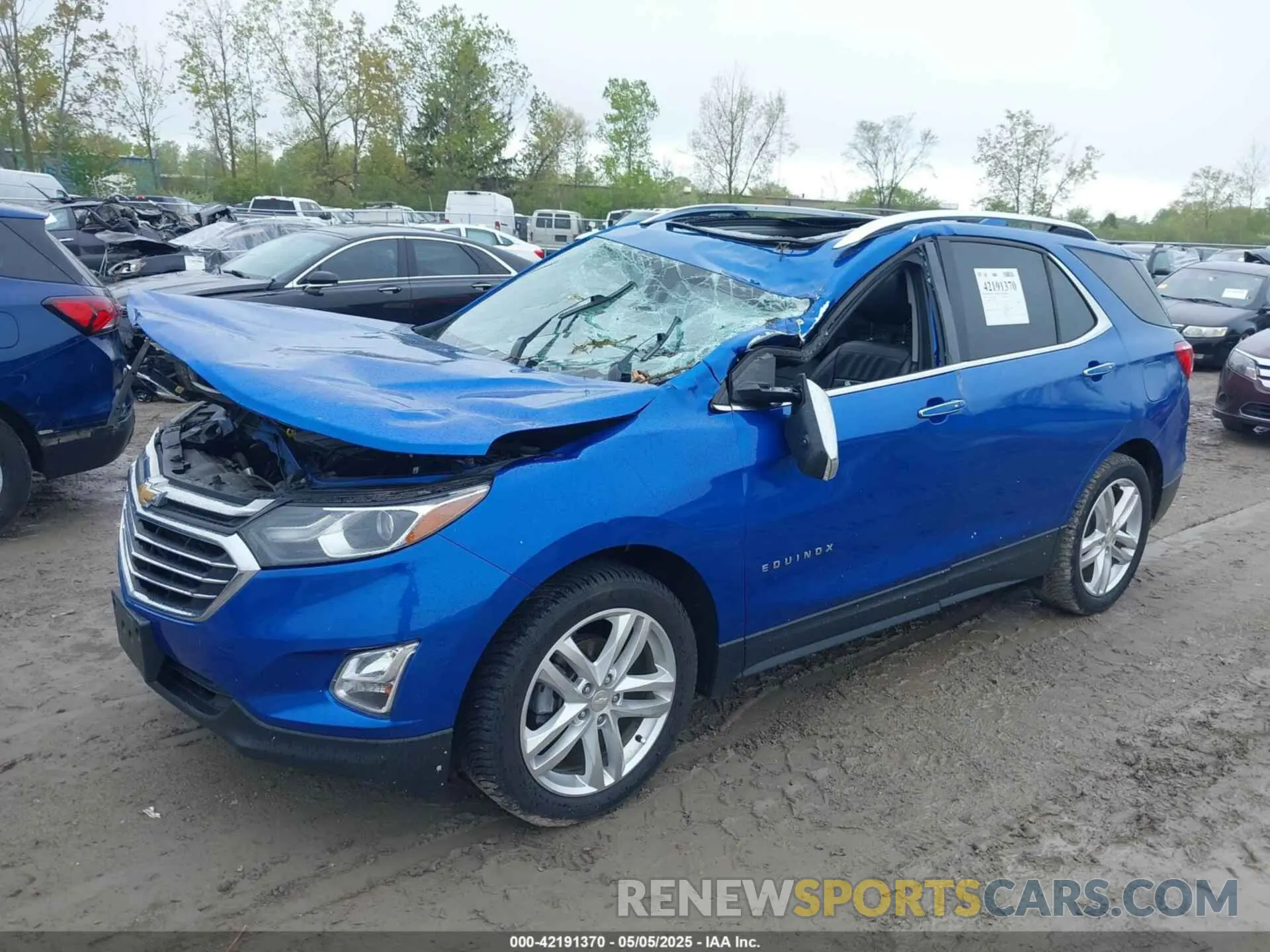 2 Photograph of a damaged car 3GNAXNEV1KS554751 CHEVROLET EQUINOX 2019