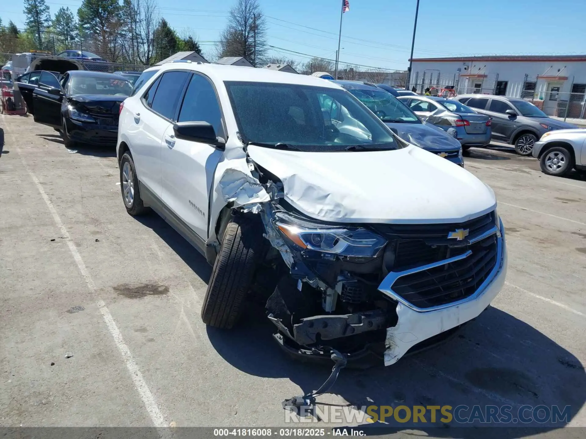 1 Photograph of a damaged car 3GNAXSEV9KS628996 CHEVROLET EQUINOX 2019