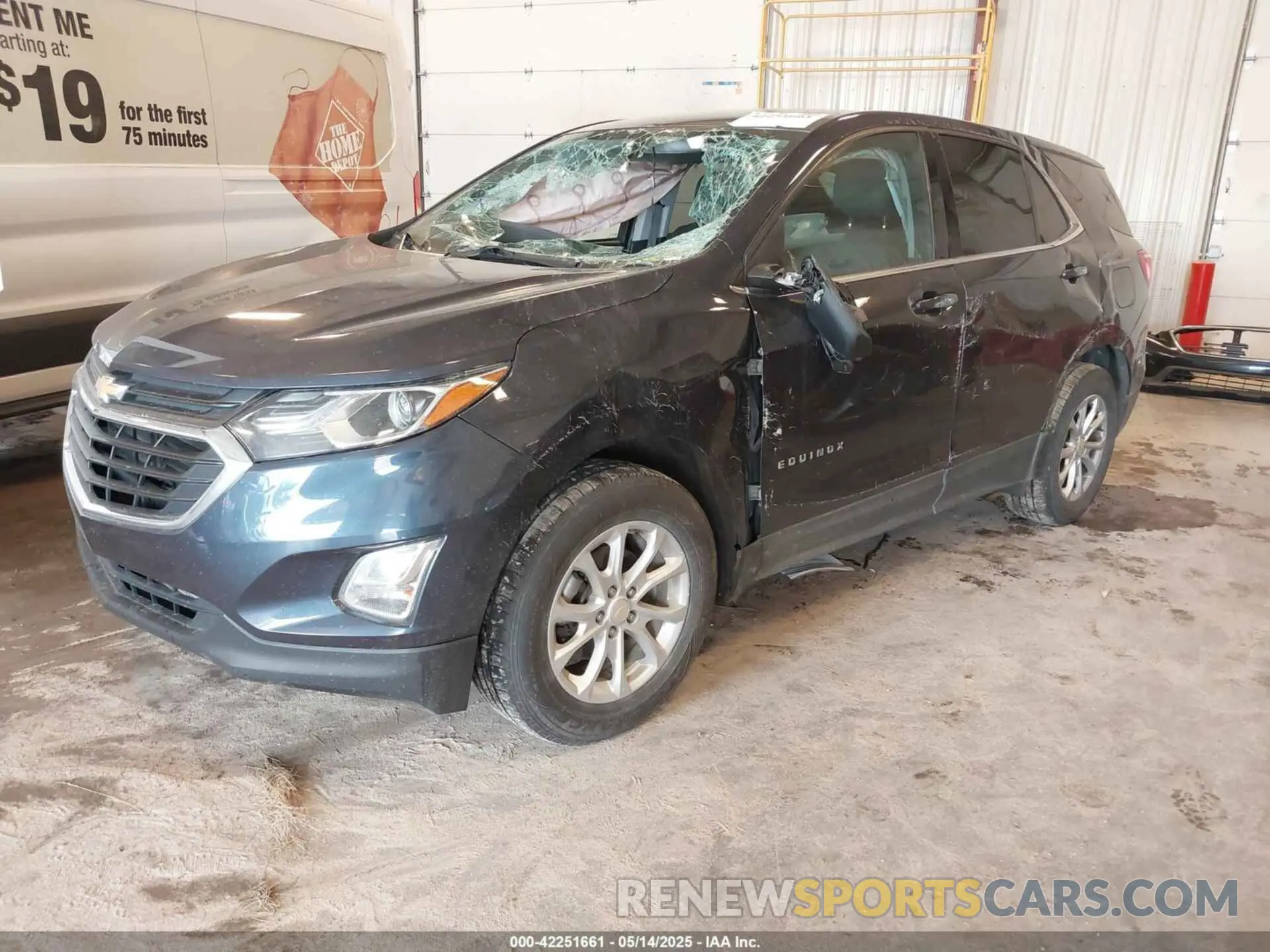 2 Photograph of a damaged car 3GNAXUEV3KS513449 CHEVROLET EQUINOX 2019