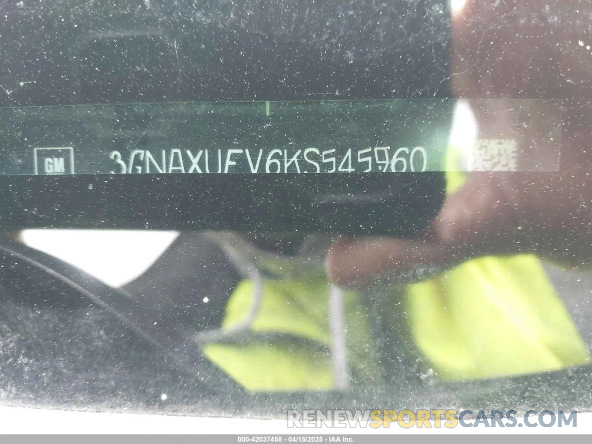 9 Photograph of a damaged car 3GNAXUEV6KS545960 CHEVROLET EQUINOX 2019