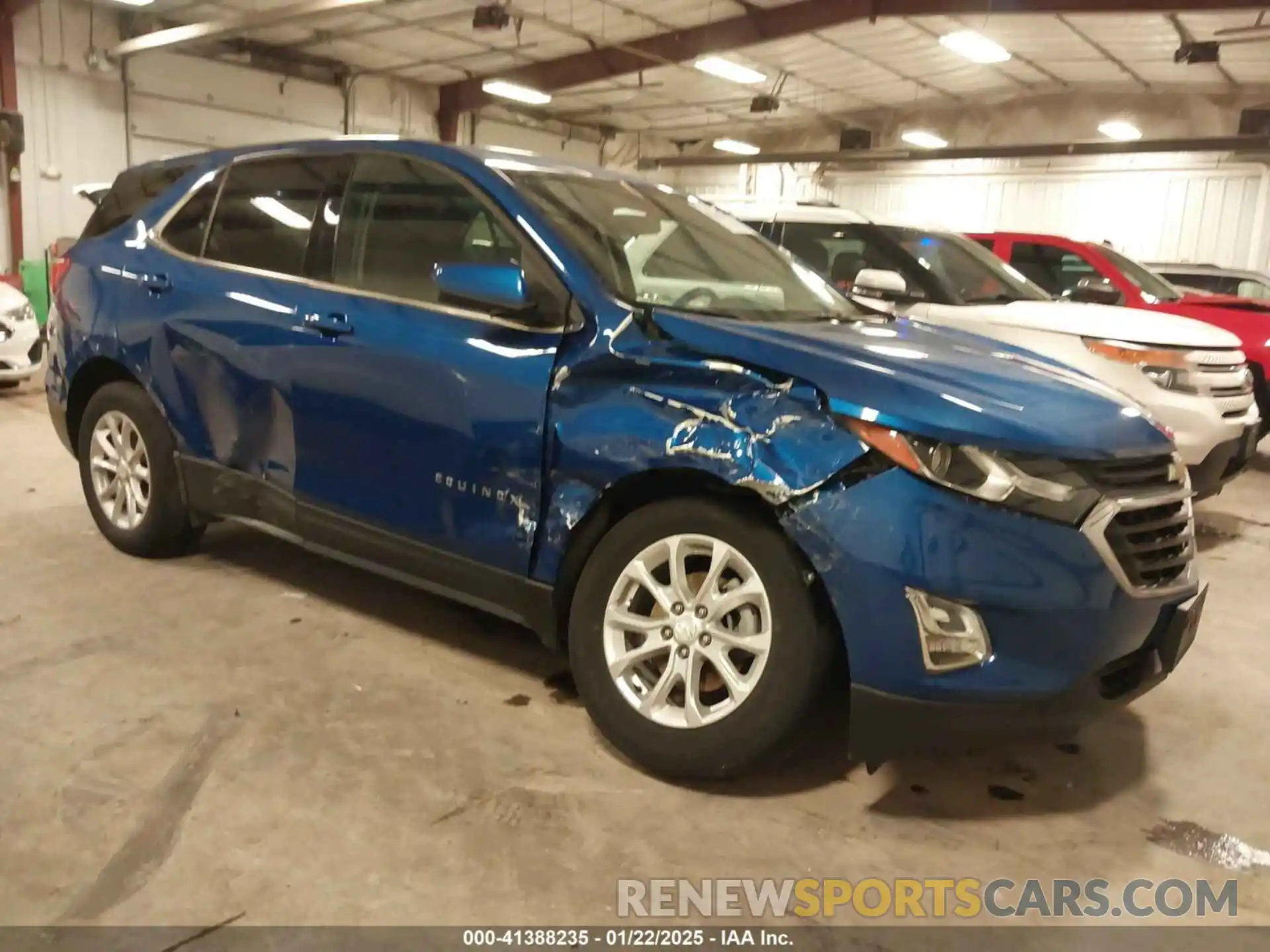 1 Photograph of a damaged car 3GNAXUEV7KS575887 CHEVROLET EQUINOX 2019