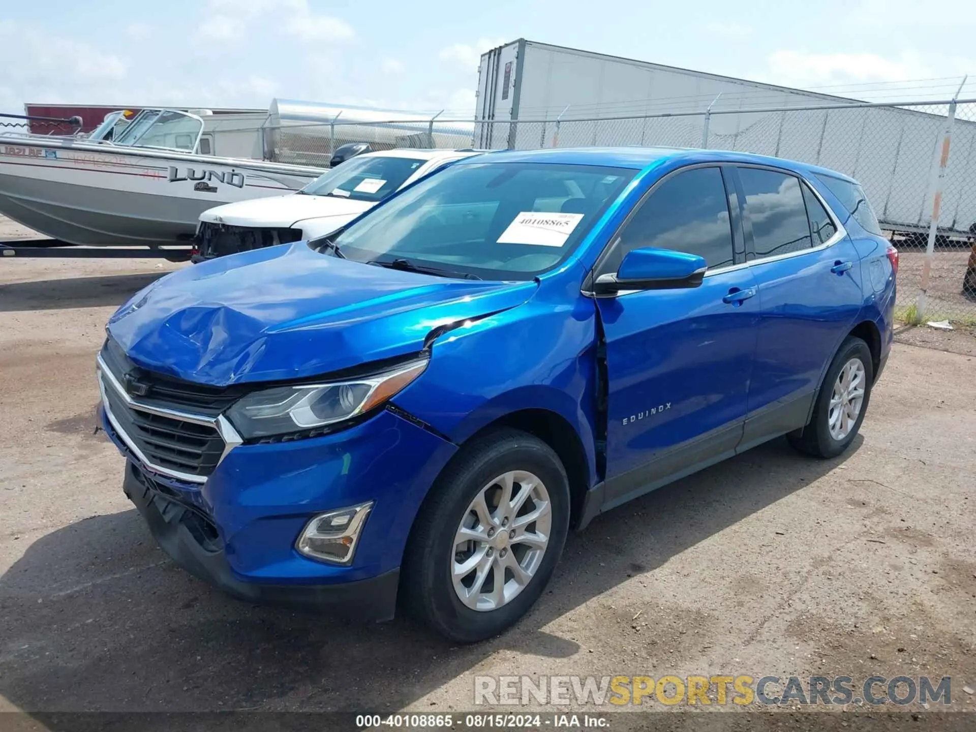 2 Photograph of a damaged car 3GNAXUEV7KS599820 CHEVROLET EQUINOX 2019