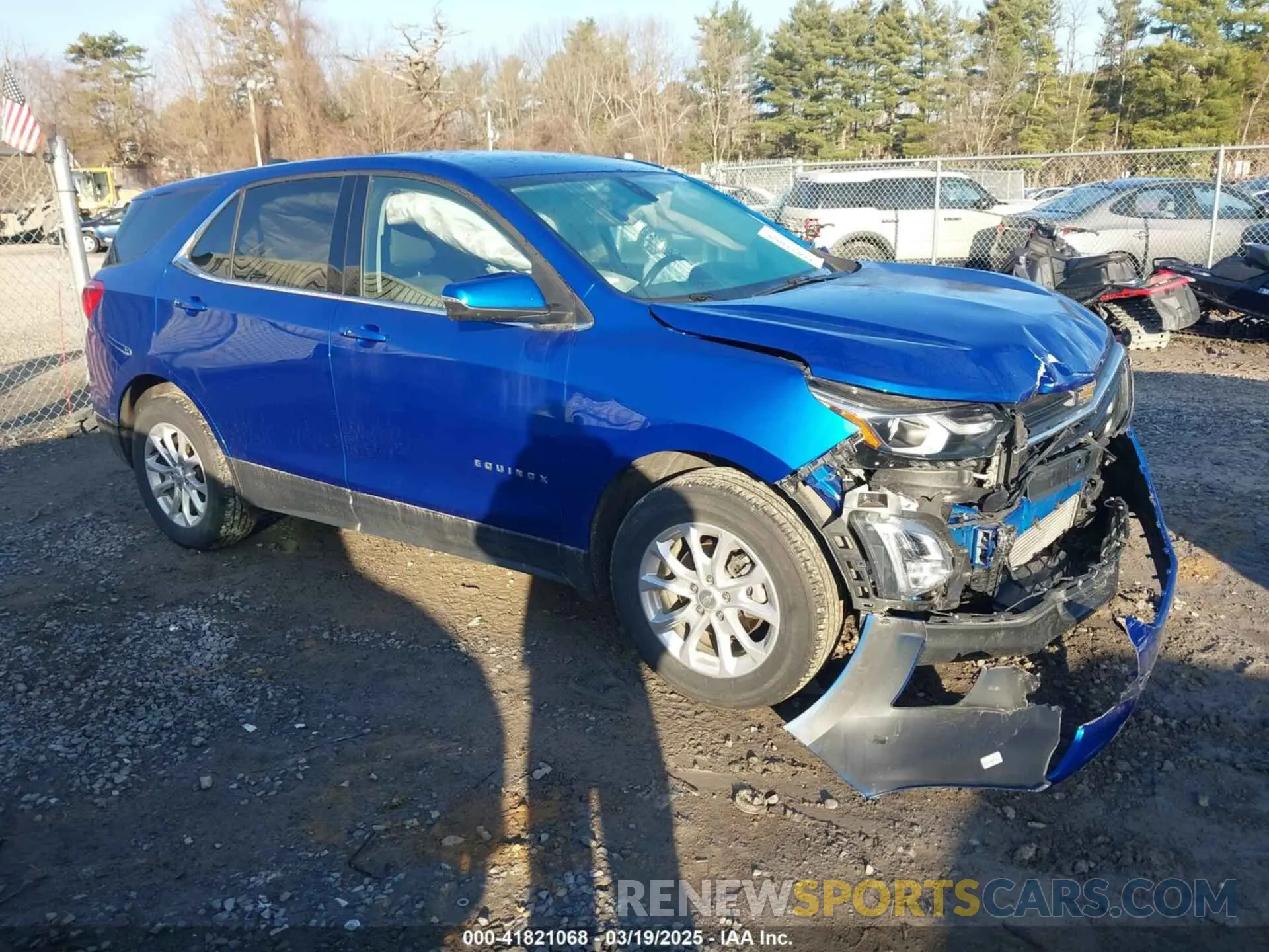 1 Photograph of a damaged car 3GNAXUEV9KS628184 CHEVROLET EQUINOX 2019