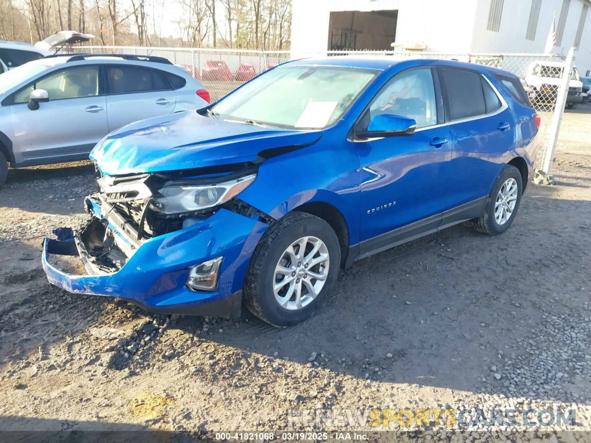 2 Photograph of a damaged car 3GNAXUEV9KS628184 CHEVROLET EQUINOX 2019