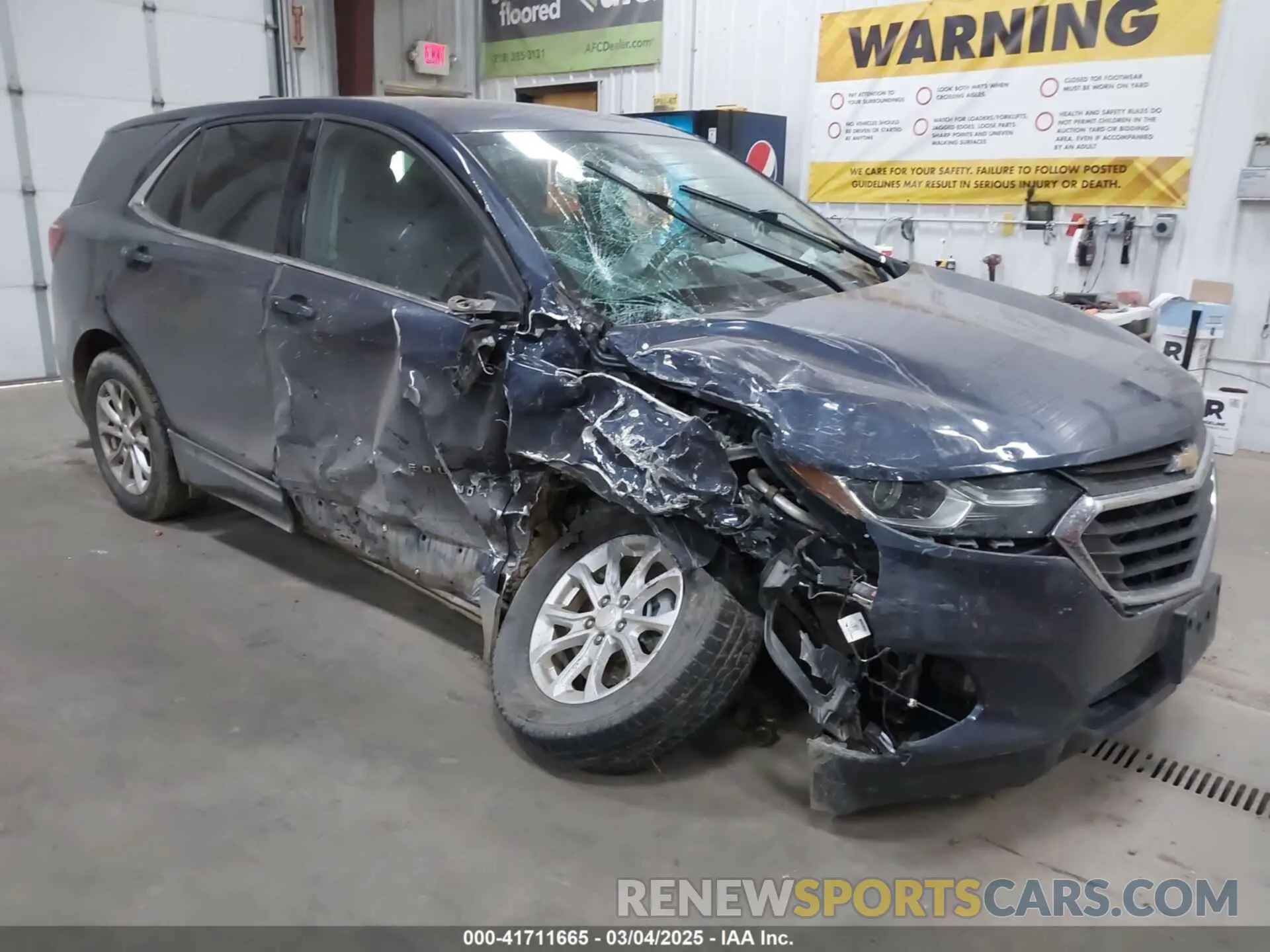 1 Photograph of a damaged car 3GNAXUEVXKL162954 CHEVROLET EQUINOX 2019