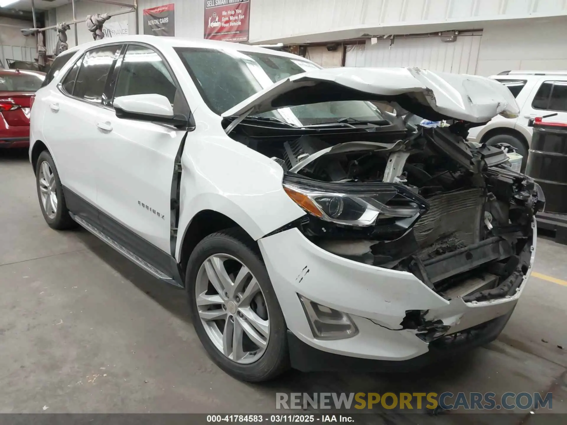 1 Photograph of a damaged car 3GNAXUEVXKS550837 CHEVROLET EQUINOX 2019
