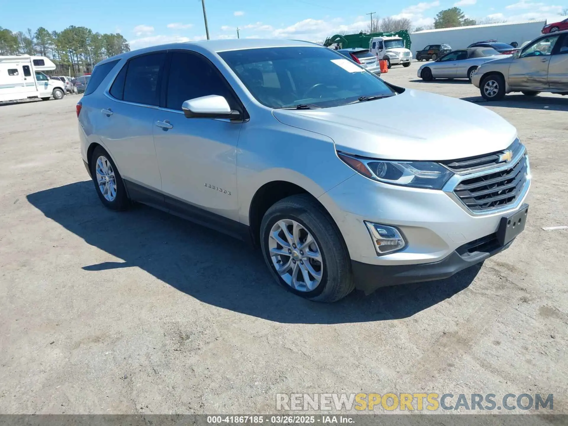 1 Photograph of a damaged car 3GNAXUEVXKS637587 CHEVROLET EQUINOX 2019
