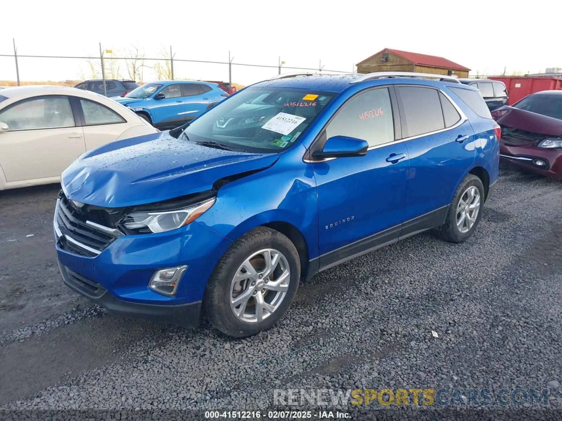 2 Photograph of a damaged car 3GNAXVEXXKS568147 CHEVROLET EQUINOX 2019