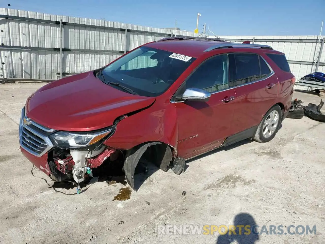 1 Photograph of a damaged car 3GNAXXEV4KS619149 CHEVROLET EQUINOX 2019