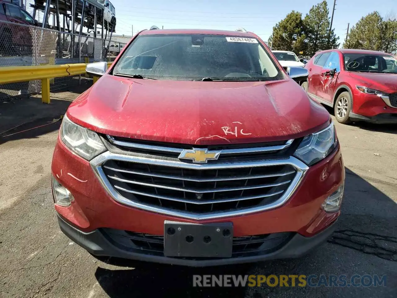 5 Photograph of a damaged car 3GNAXZEU4KS572918 CHEVROLET EQUINOX 2019