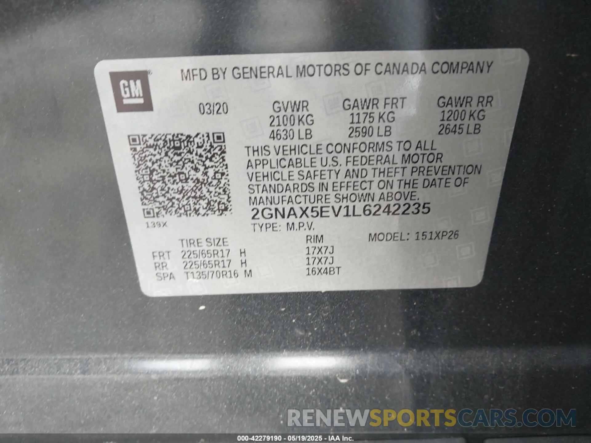 9 Photograph of a damaged car 2GNAX5EV1L6242235 CHEVROLET EQUINOX 2020