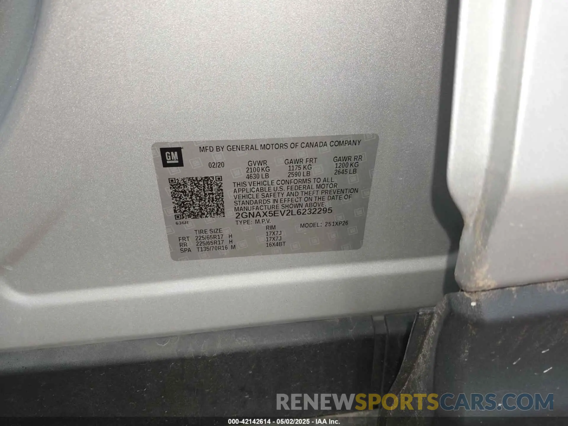 9 Photograph of a damaged car 2GNAX5EV2L6232295 CHEVROLET EQUINOX 2020