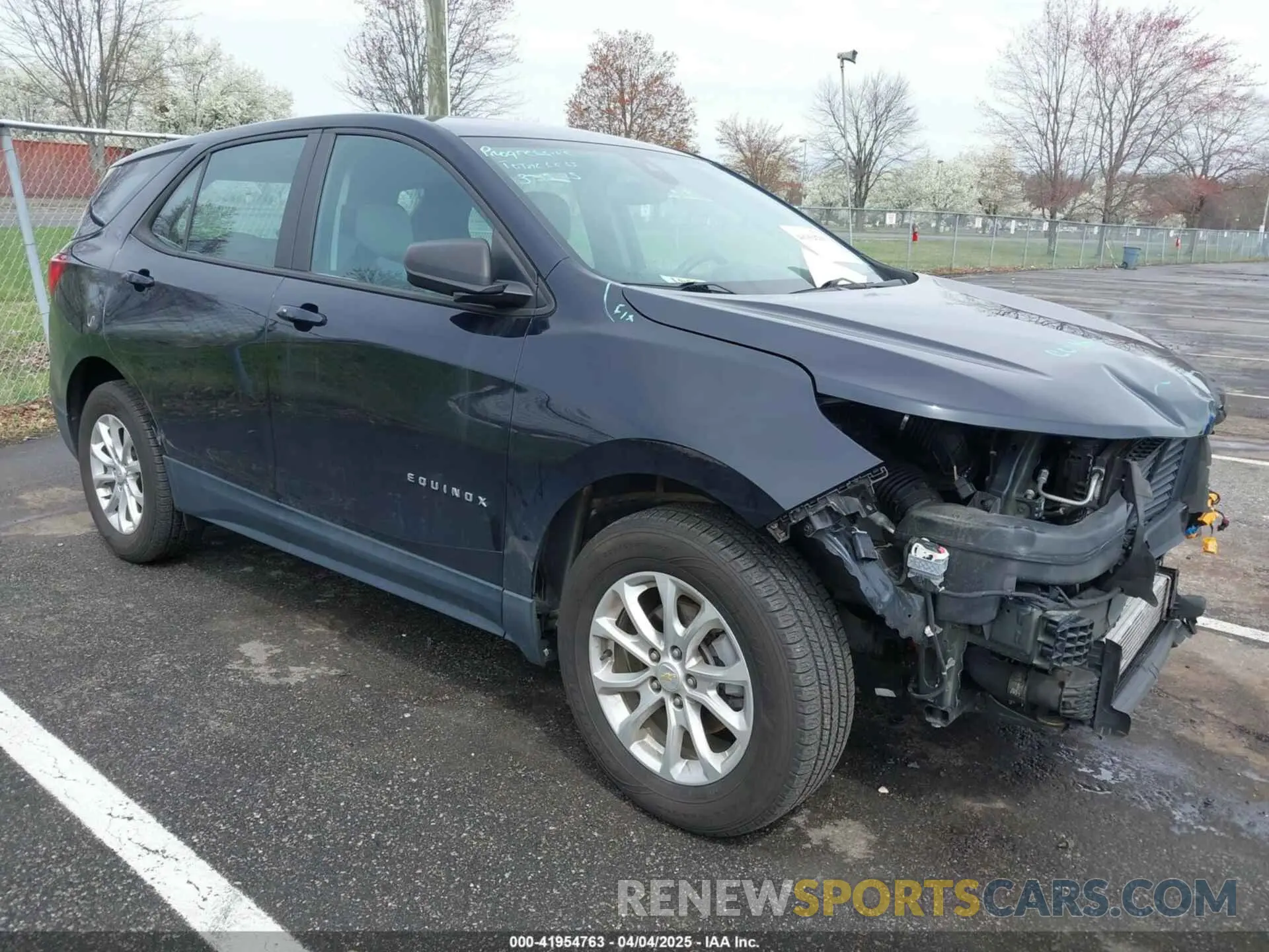 1 Photograph of a damaged car 2GNAX5EV7L6207540 CHEVROLET EQUINOX 2020