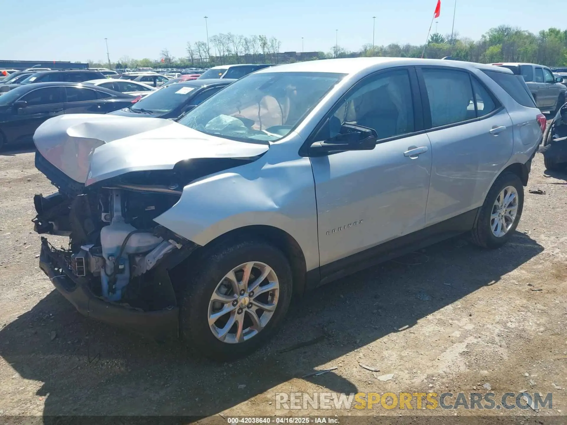 2 Photograph of a damaged car 2GNAXFEV9L6182260 CHEVROLET EQUINOX 2020