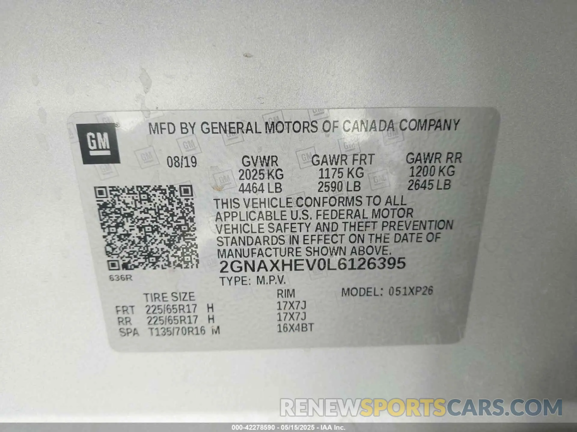 9 Photograph of a damaged car 2GNAXHEV0L6126395 CHEVROLET EQUINOX 2020
