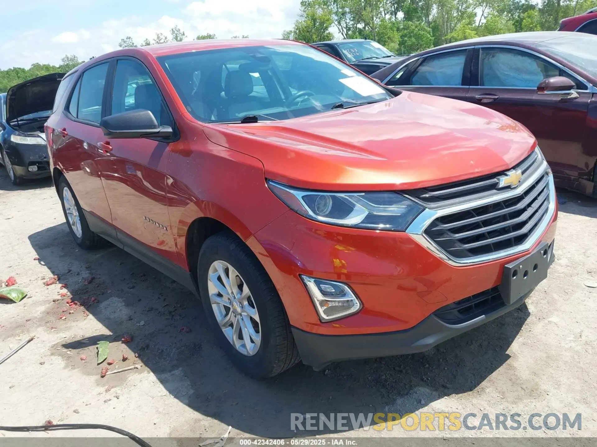 1 Photograph of a damaged car 2GNAXHEV0L6127790 CHEVROLET EQUINOX 2020
