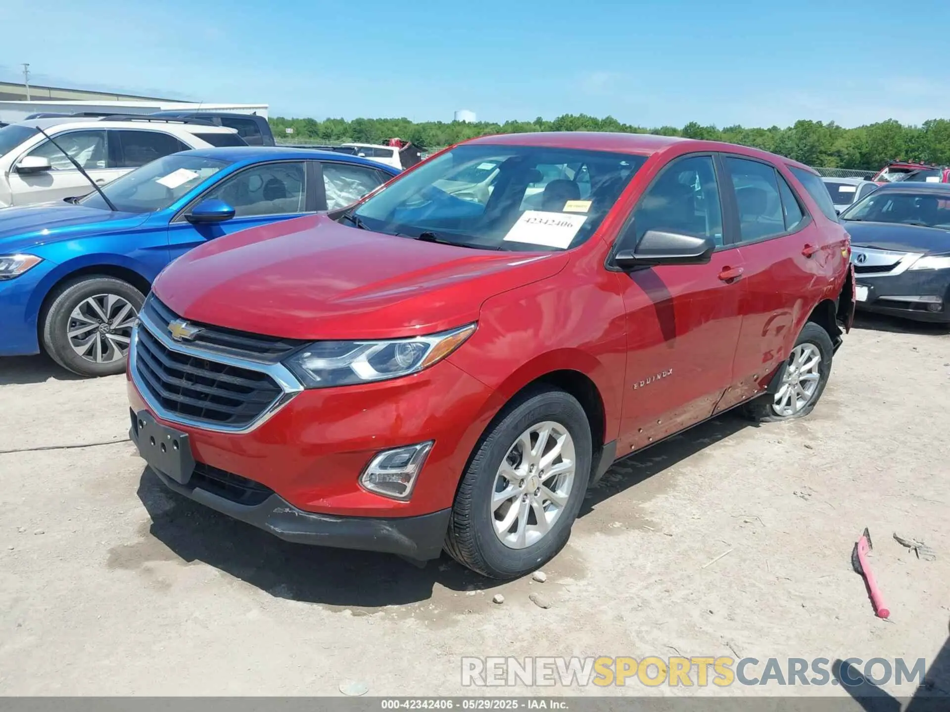 2 Photograph of a damaged car 2GNAXHEV0L6127790 CHEVROLET EQUINOX 2020