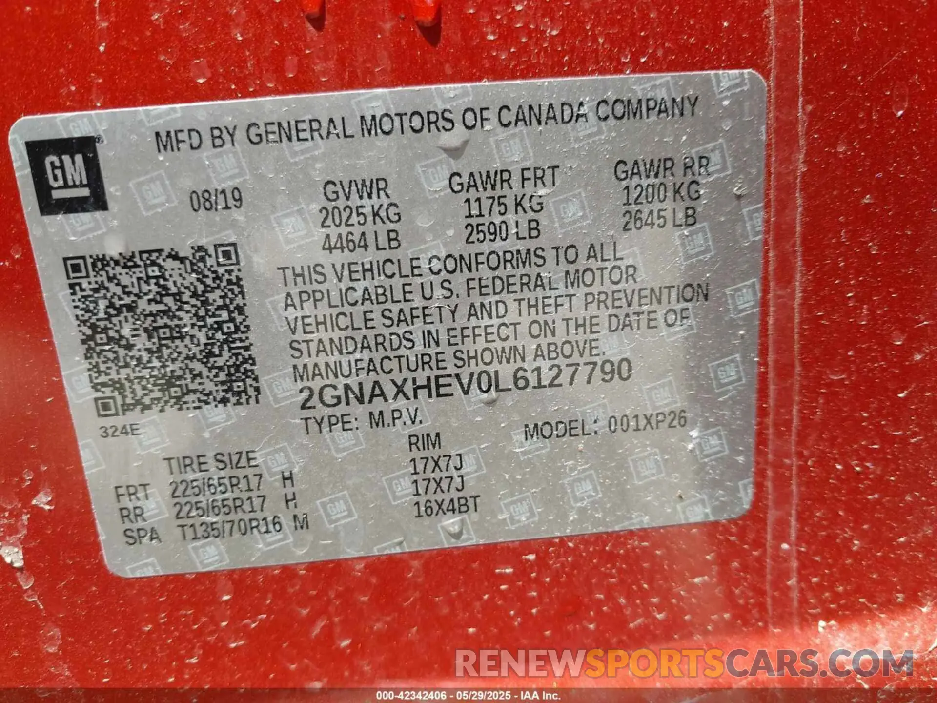 9 Photograph of a damaged car 2GNAXHEV0L6127790 CHEVROLET EQUINOX 2020