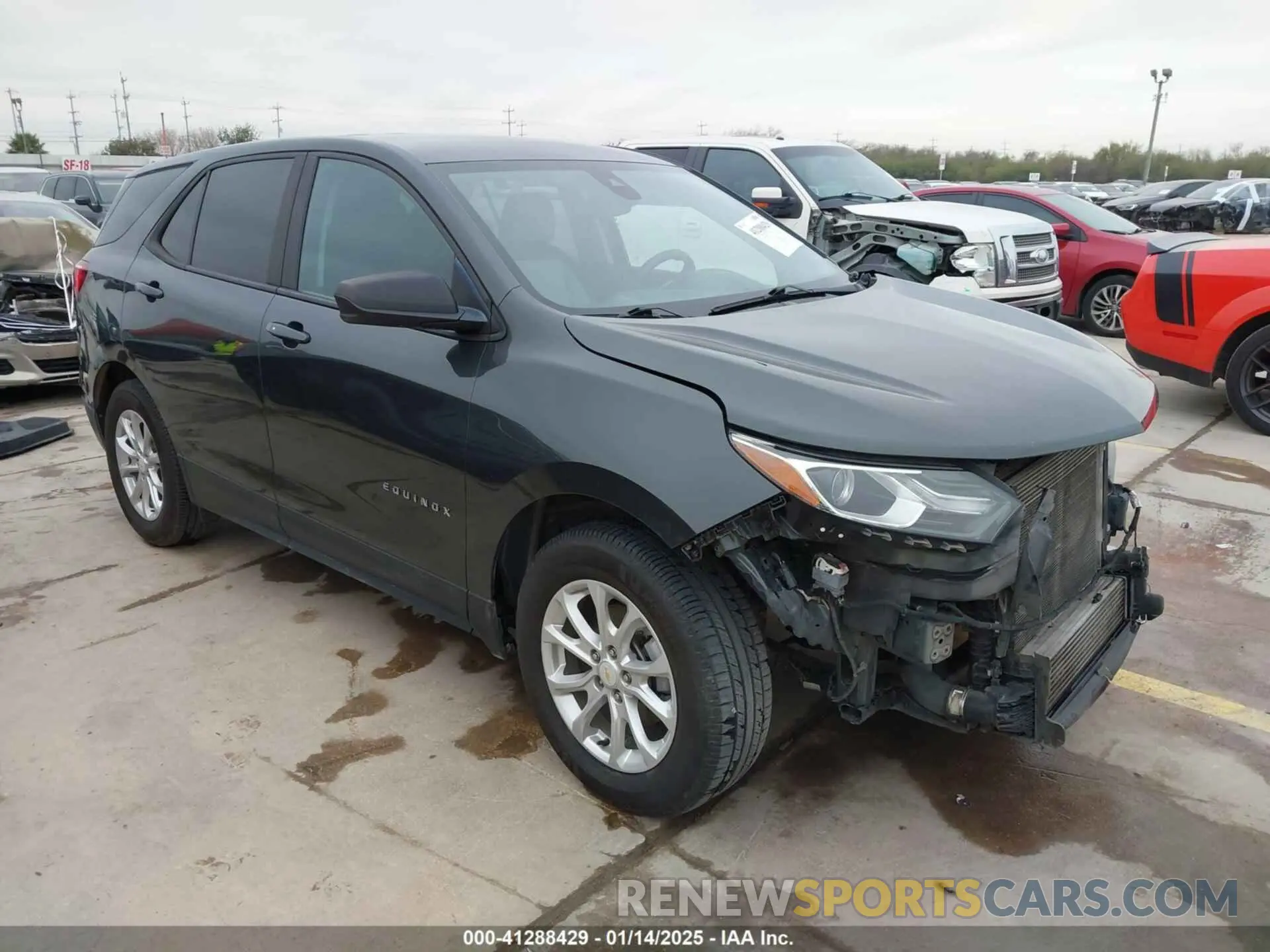 1 Photograph of a damaged car 2GNAXHEV0L6166993 CHEVROLET EQUINOX 2020