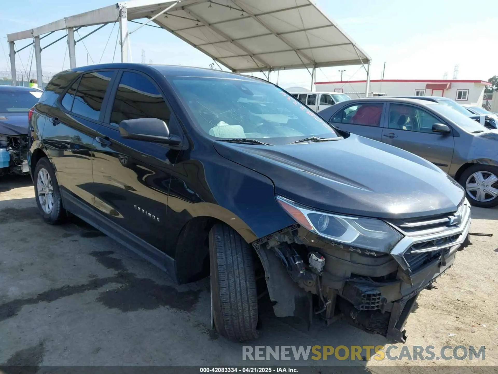 1 Photograph of a damaged car 2GNAXHEV3L6154255 CHEVROLET EQUINOX 2020