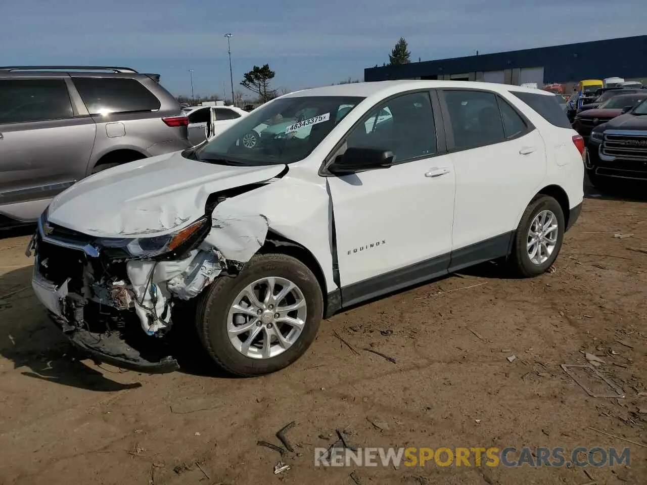 1 Photograph of a damaged car 2GNAXHEV5L6245849 CHEVROLET EQUINOX 2020