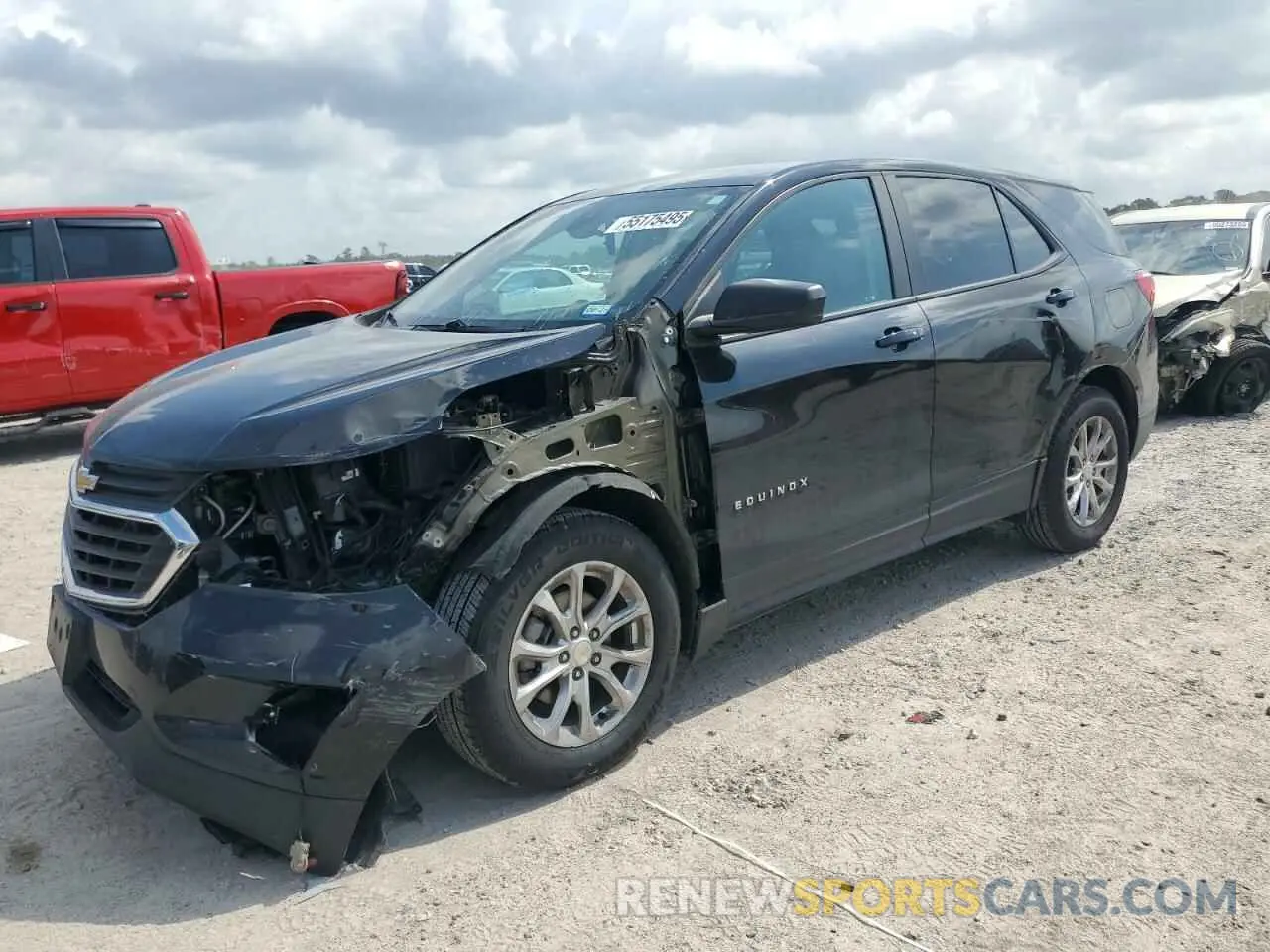 1 Photograph of a damaged car 2GNAXHEV6L6233290 CHEVROLET EQUINOX 2020