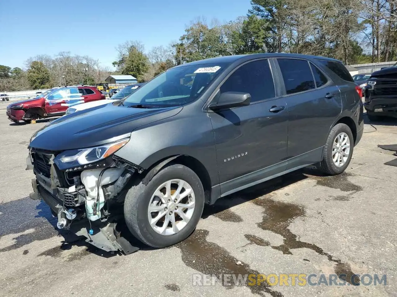 1 Photograph of a damaged car 2GNAXHEV6L6279847 CHEVROLET EQUINOX 2020