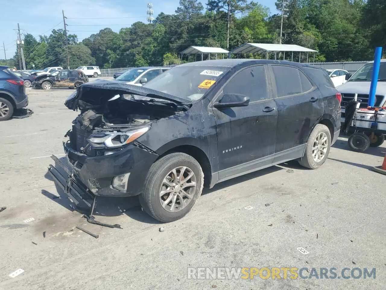 1 Photograph of a damaged car 2GNAXHEV9L6141722 CHEVROLET EQUINOX 2020