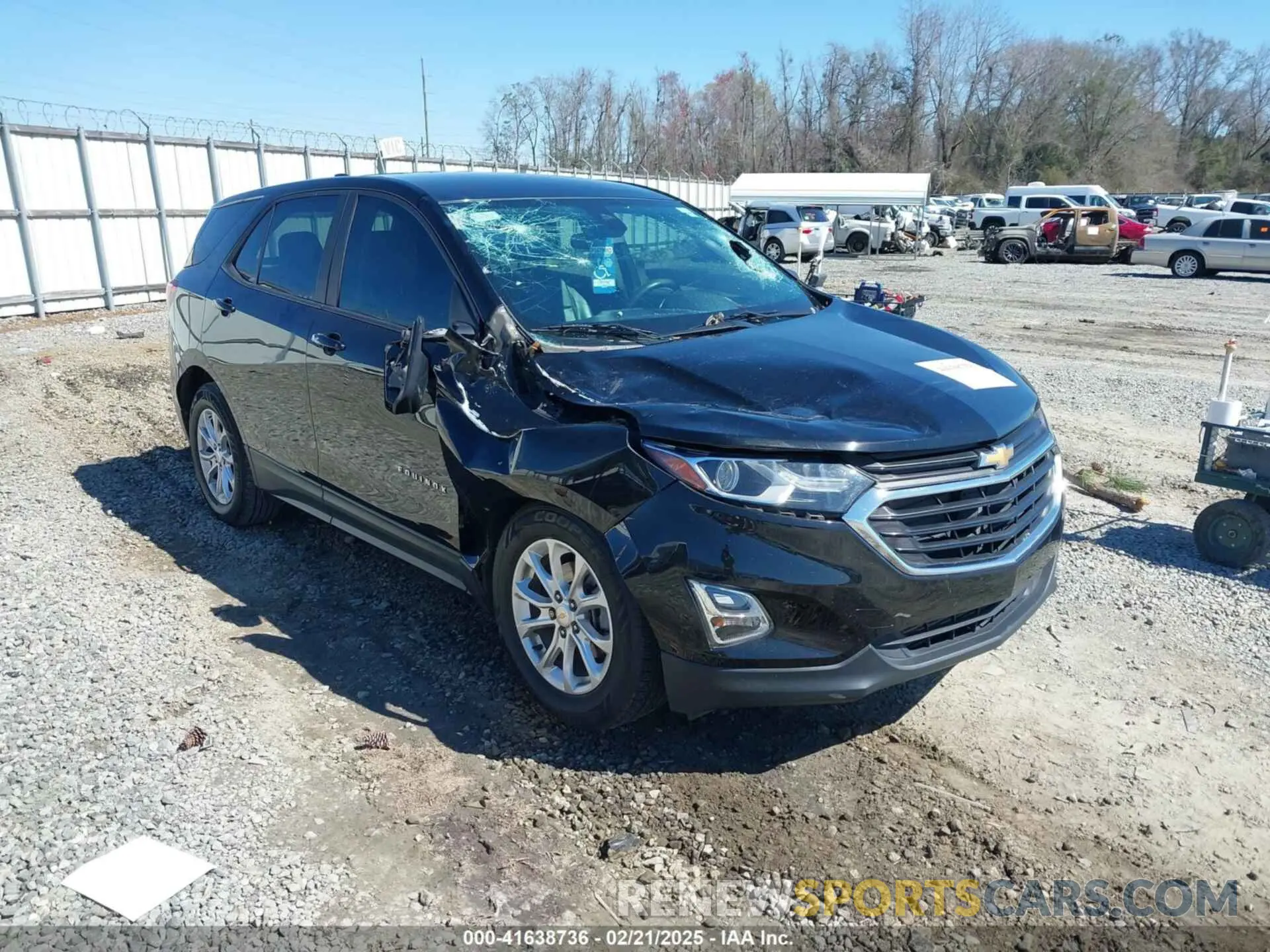 1 Photograph of a damaged car 2GNAXHEVXL6141129 CHEVROLET EQUINOX 2020