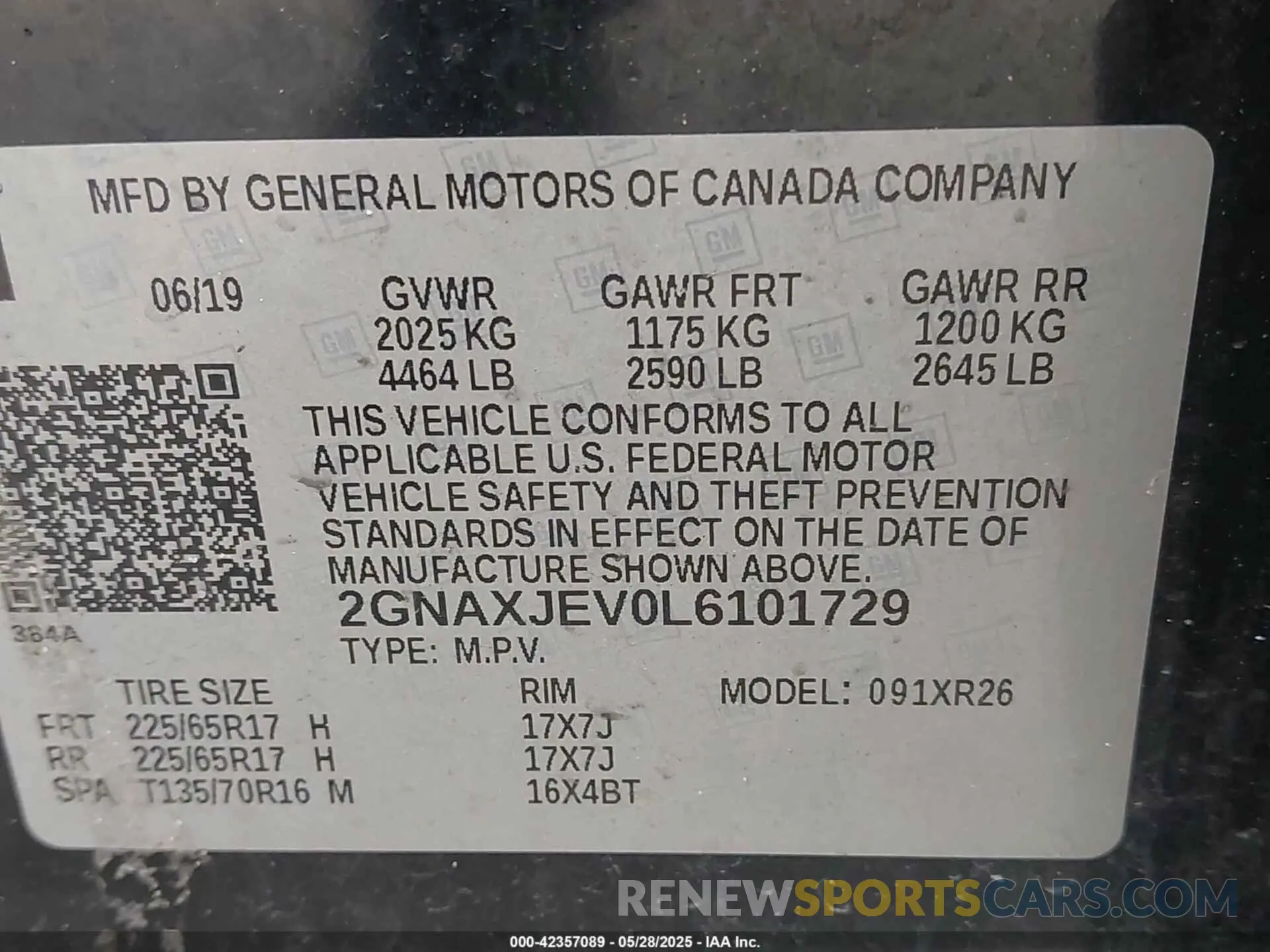 9 Photograph of a damaged car 2GNAXJEV0L6101729 CHEVROLET EQUINOX 2020