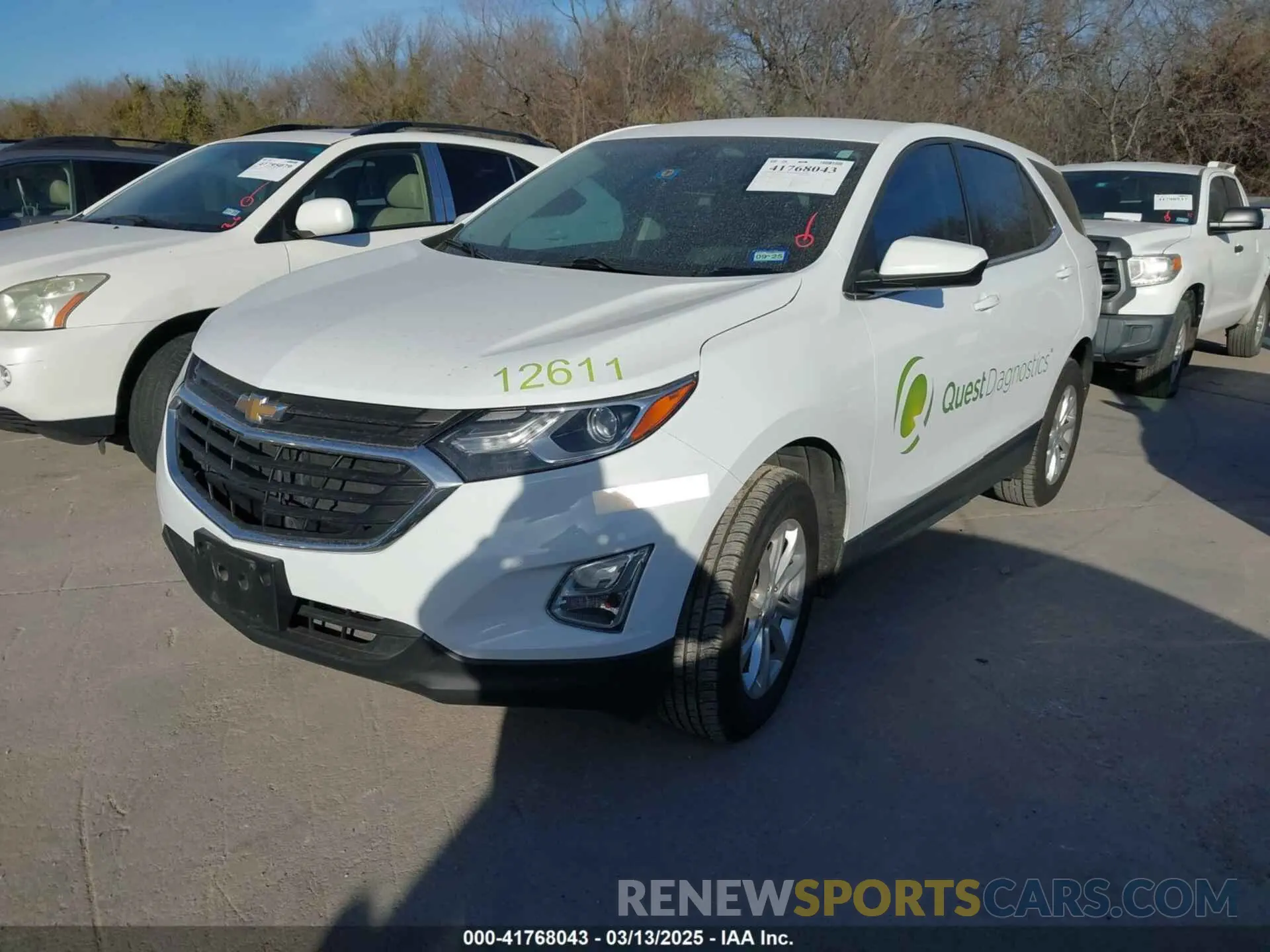 2 Photograph of a damaged car 2GNAXJEV5L6261380 CHEVROLET EQUINOX 2020