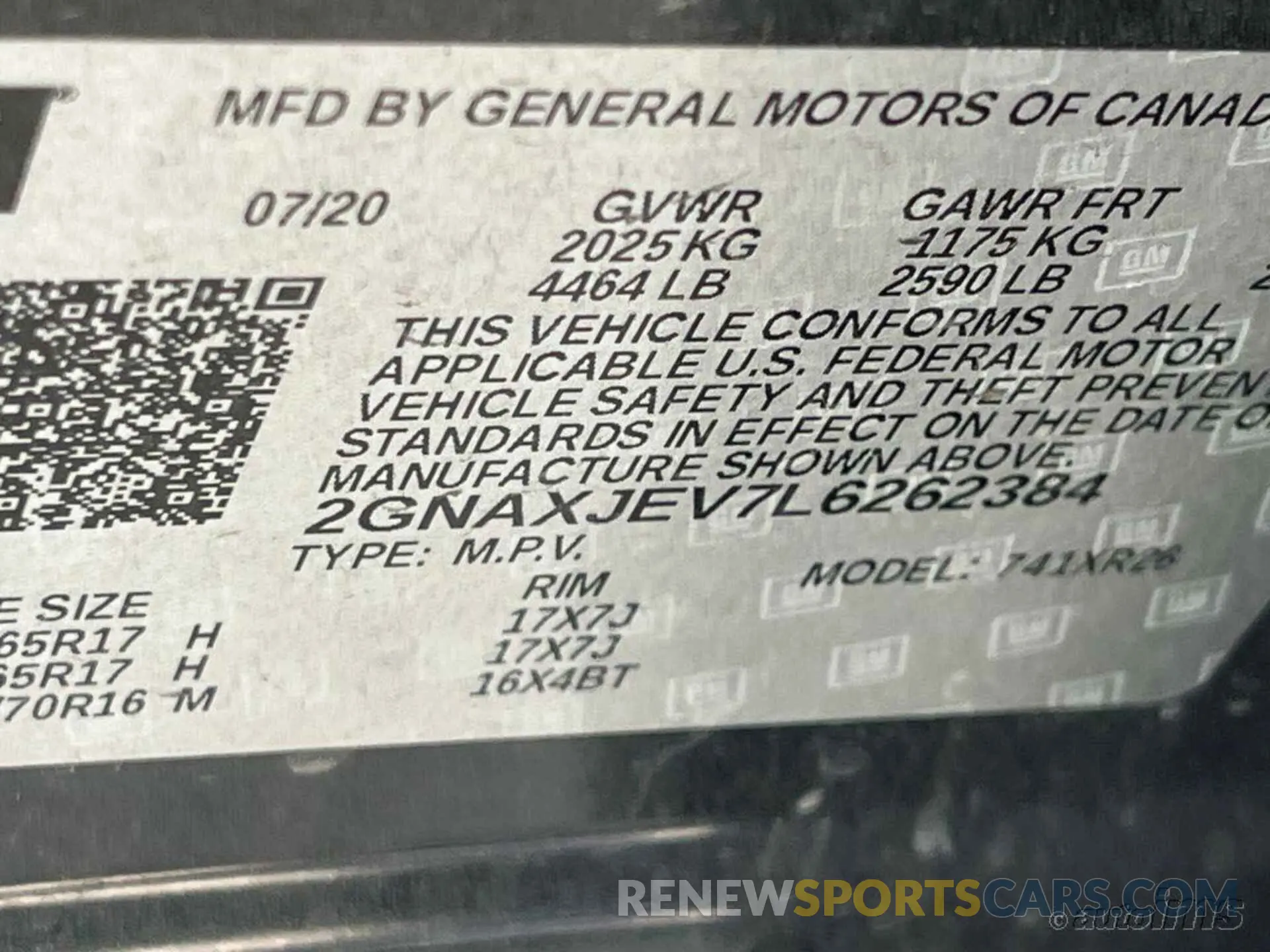 13 Photograph of a damaged car 2GNAXJEV7L6262384 CHEVROLET EQUINOX 2020
