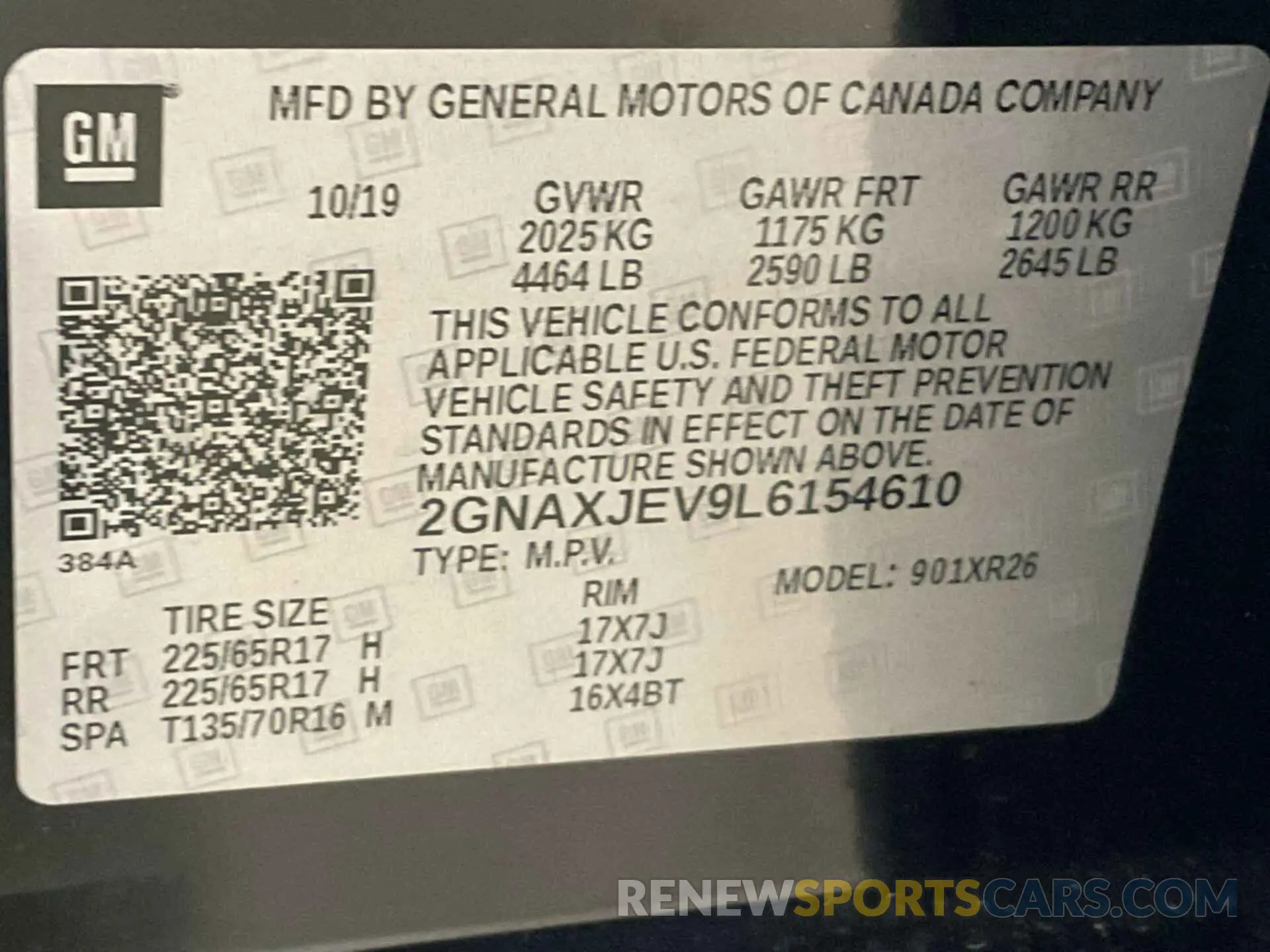 28 Photograph of a damaged car 2GNAXJEV9L6154610 CHEVROLET EQUINOX 2020