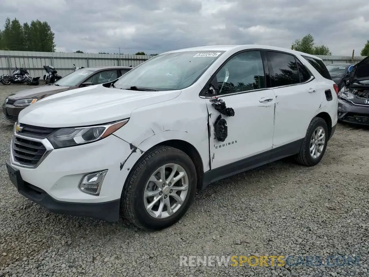 1 Photograph of a damaged car 2GNAXJEVXL6232165 CHEVROLET EQUINOX 2020