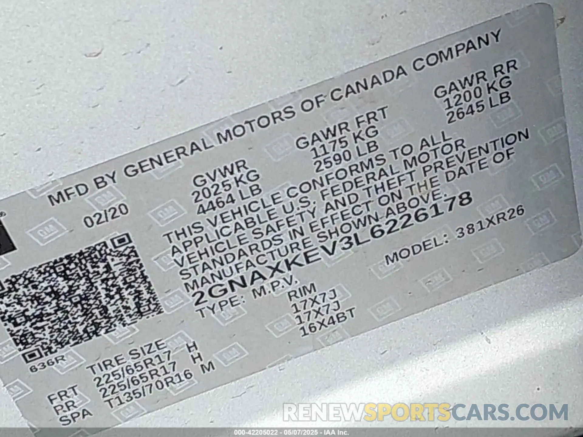 9 Photograph of a damaged car 2GNAXKEV3L6226178 CHEVROLET EQUINOX 2020