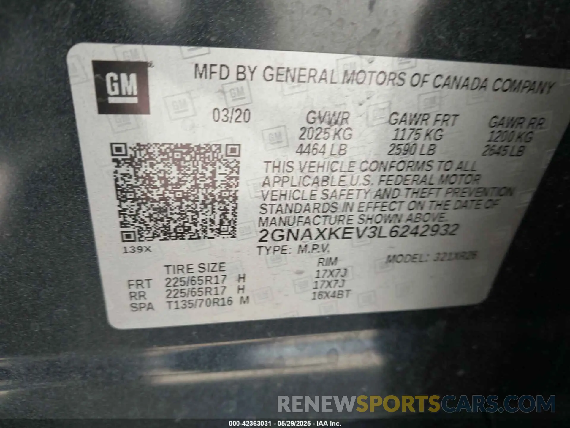 9 Photograph of a damaged car 2GNAXKEV3L6242932 CHEVROLET EQUINOX 2020